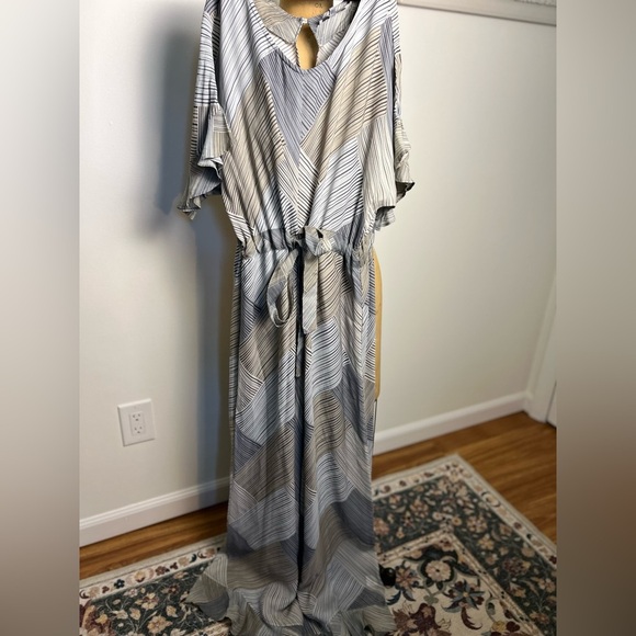 Anthropologie Conditions apply small short sleeve pants jumpsuit - Picture 2 of 6